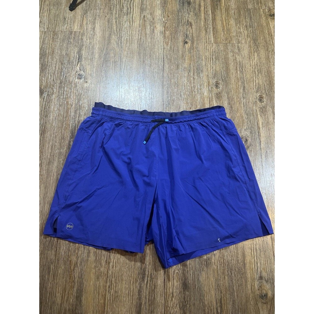 janji Shorts Mens Size XL Blue AFO-Vent Multi Short Brief Lined 6" All-Terrain